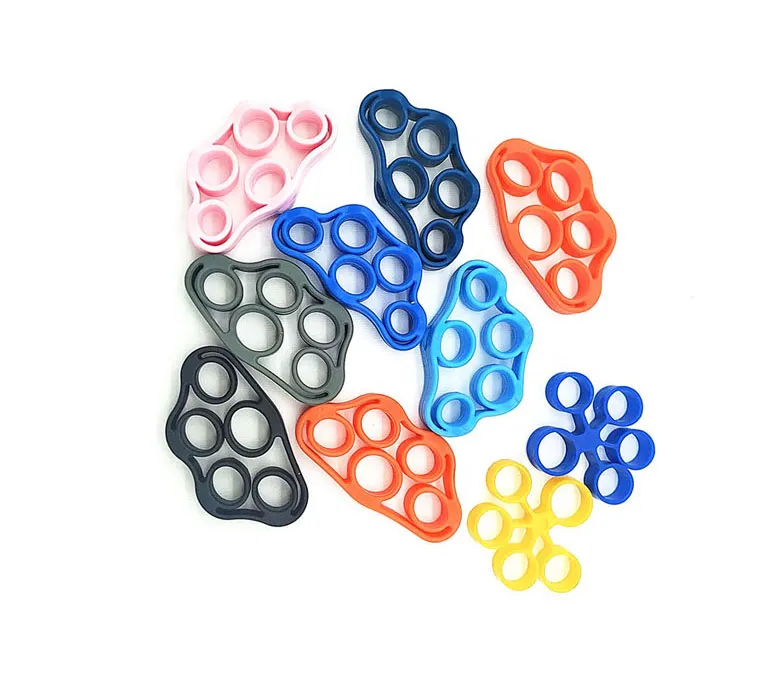 Персонализиран силиконов тренажор за пръсти Тренажор за ръкохватка Тренажор за сила Упражнение за пръсти