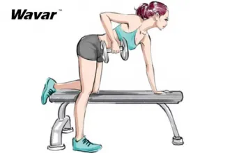 Как да правите редове с дъмбели с една ръка?