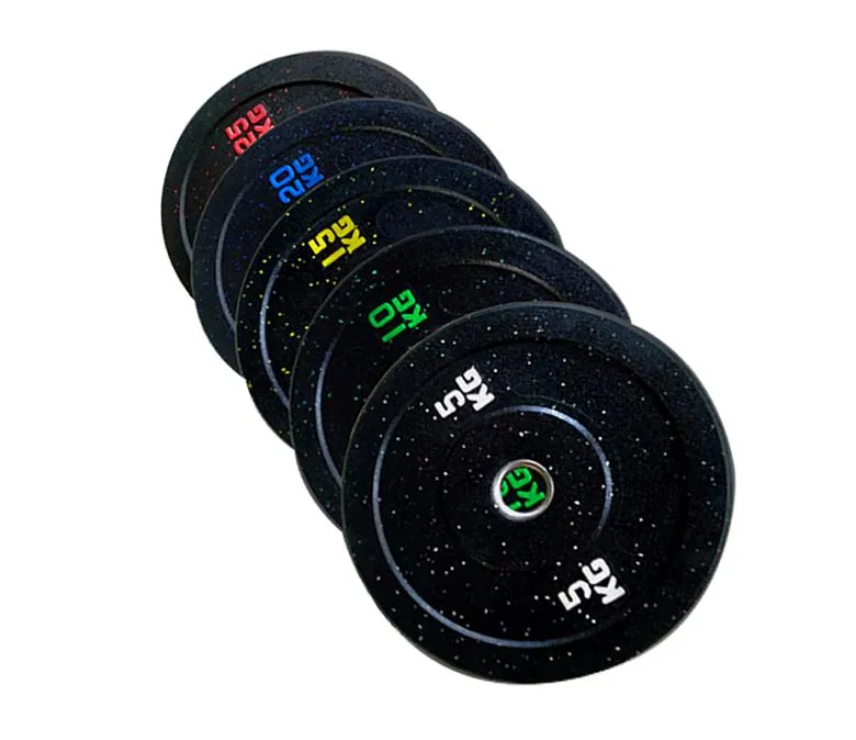 Плоча за щанги с цветни гумени гранули