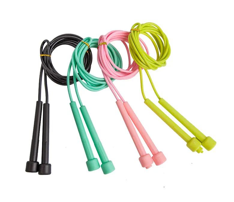 Регулируемо PVC въже за скачане с неплъзгащи се дръжки