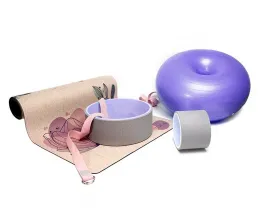 Комплект постелки за йога от спално бельо