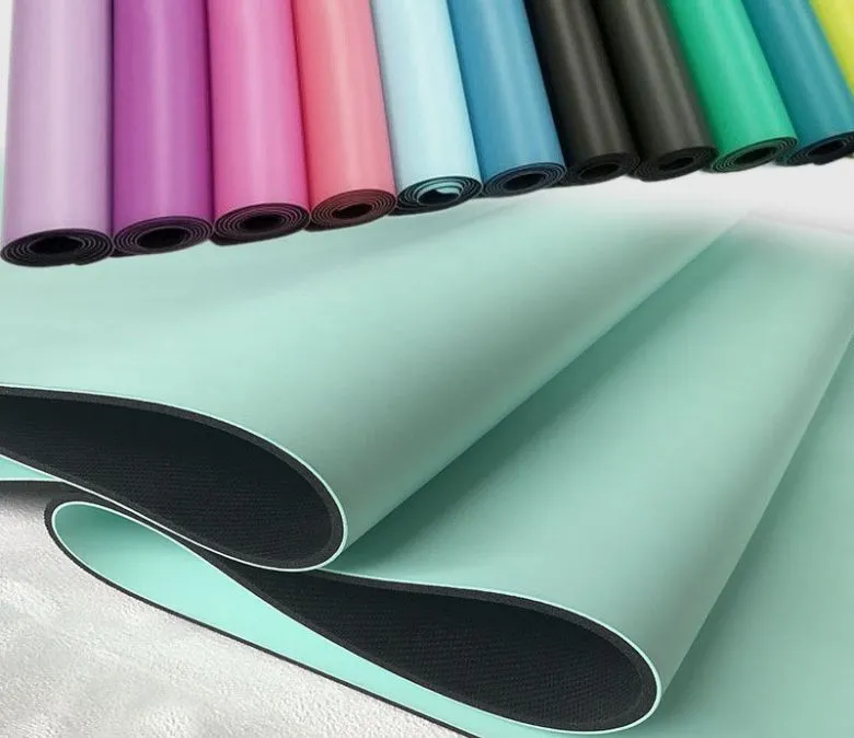 Постелка за йога от полиуретан каучук с висока плътност с превъзходно сцепление за гореща йога