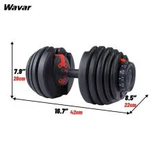 Персонализираните регулируеми дъмбели, чрез сглобяване и регулиране, могат да премахнат необходимостта от множество дъмбели в ограничено пространство, спестяват място, компактни, удобни и поддържат персонализиране.