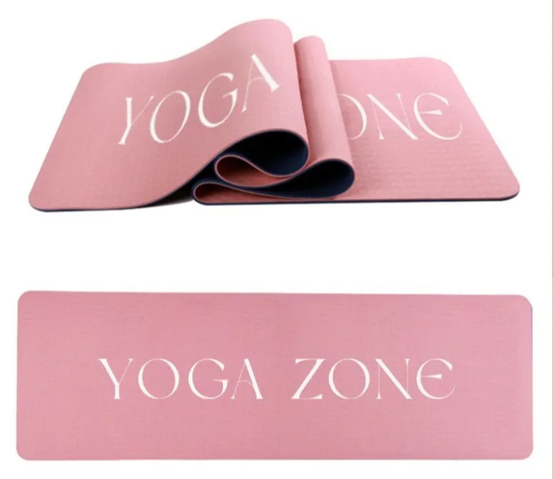 Двуслойна постелка за йога TPE 6 мм