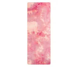 Висококачествена постелка за йога с щампован TPE велур