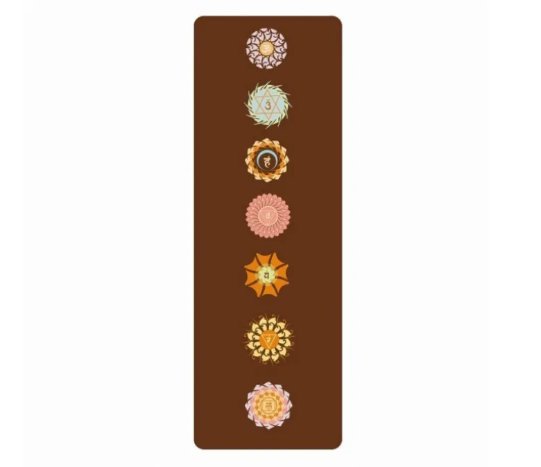 Висококачествена постелка за йога с щампован TPE велур