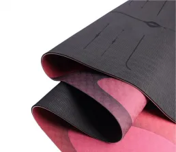 Двустранна постелка за йога с лазерен печат 6 мм