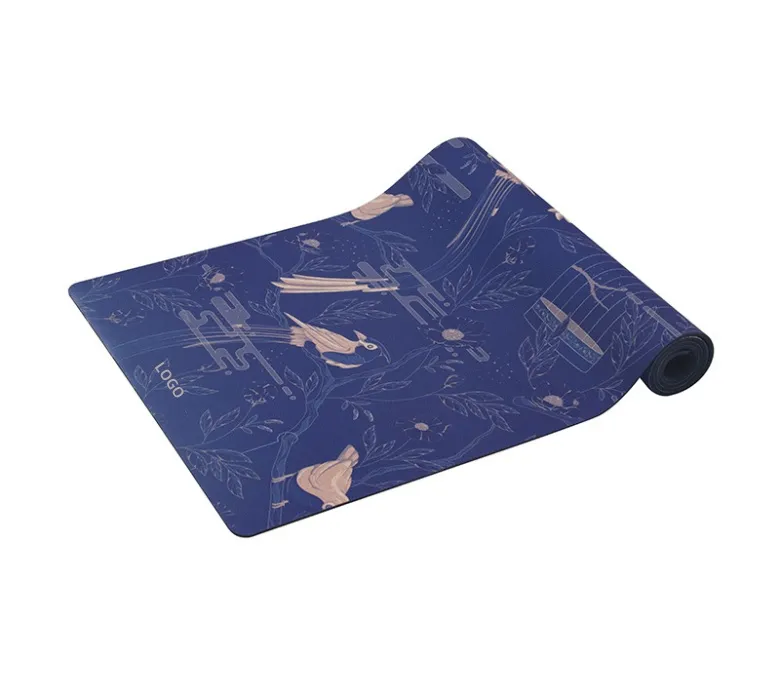 Постелка за йога упражнения от естествен каучук+лен