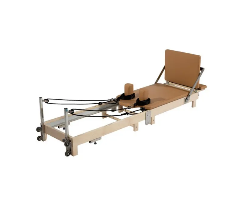 Дървена сгъваема пилатес реформатор у дома