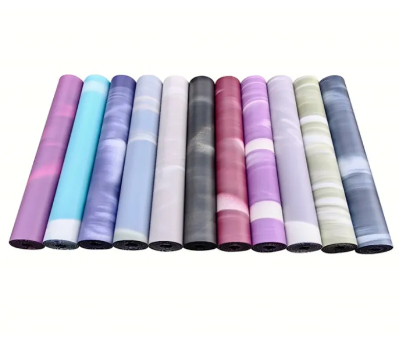 Персонализируема овална PU гумена постелка за йога