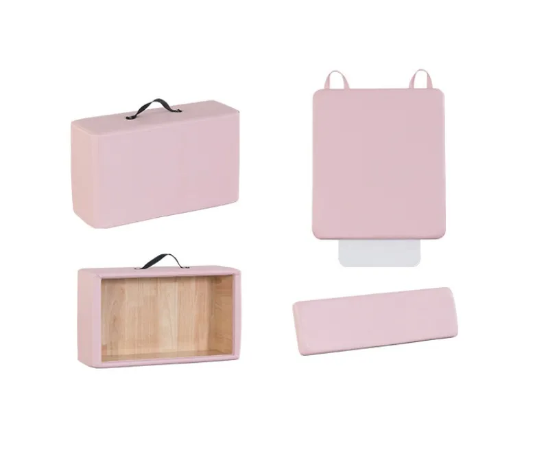 Бяло боядисано дъбово розово оборудване за пилатес