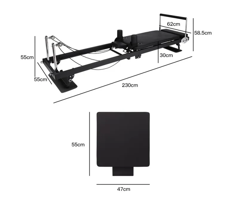 Преносим Reformer Сгъваема Reformer пилатес машина за домашна употреба