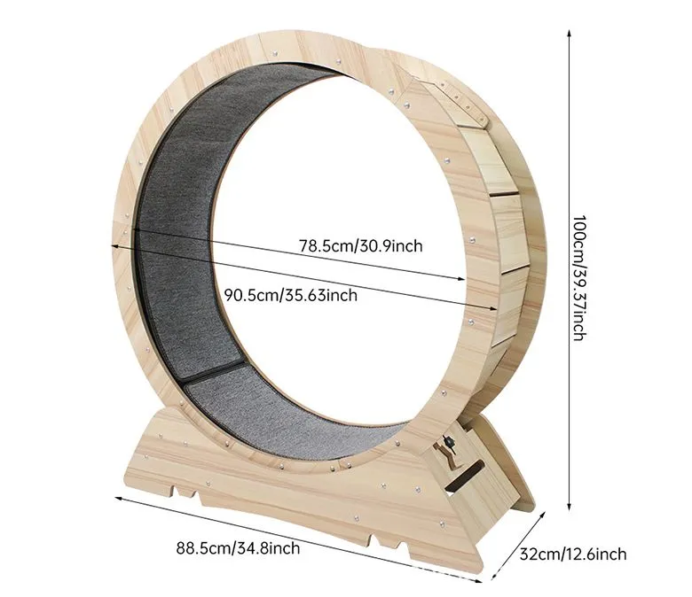 Бягаща пътека с колело за упражнения за котки