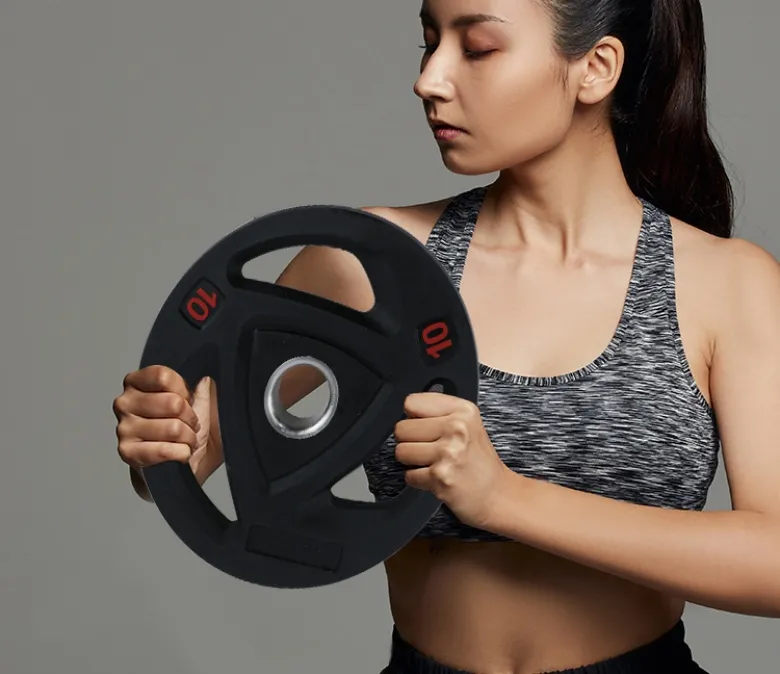 Заоблена плоча с тежести с 3 отвора за хващане