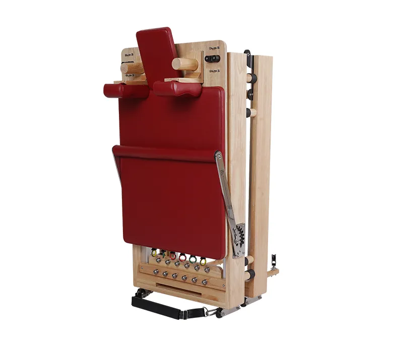 Сгъваема преносима машина за пилатес от дъбово дърво без фуги