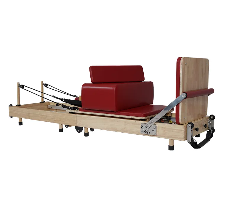 Сгъваема преносима машина за пилатес от дъбово дърво без фуги
